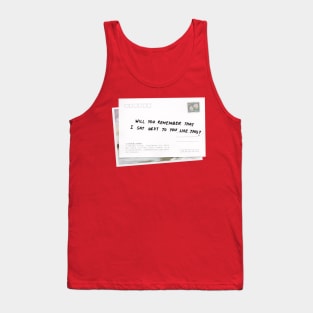 Will You Remember Postcard Tank Top